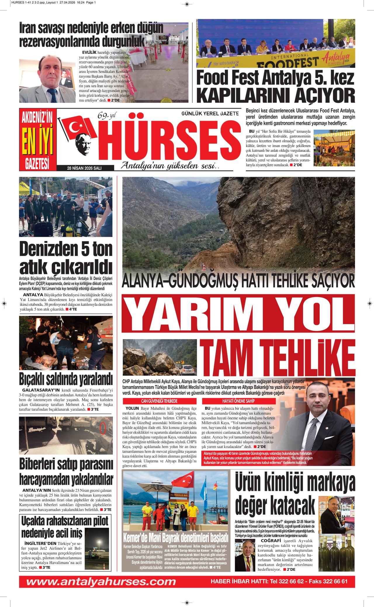 ANTALYANIN YÜKSELEN SESİ HÜRSES 28 NİSAN 2026