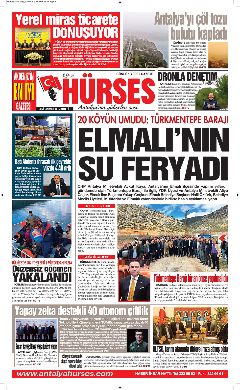 ANTALYANIN YÜKSELEN SESİ HÜRSES 4 NİSAN 2026