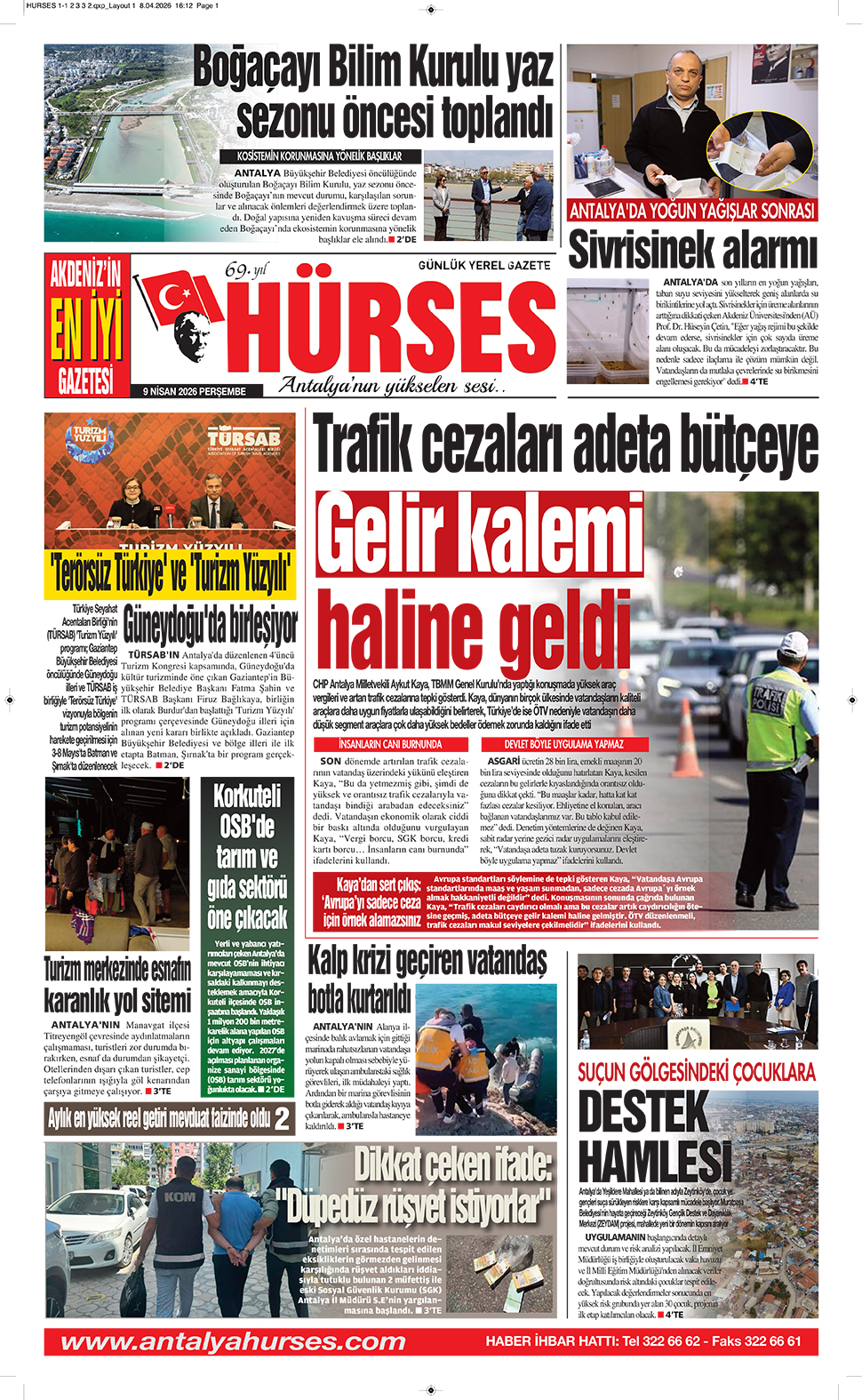 ANTALYANIN YÜKSELEN SESİ HÜRSES 9 NİSAN 2026