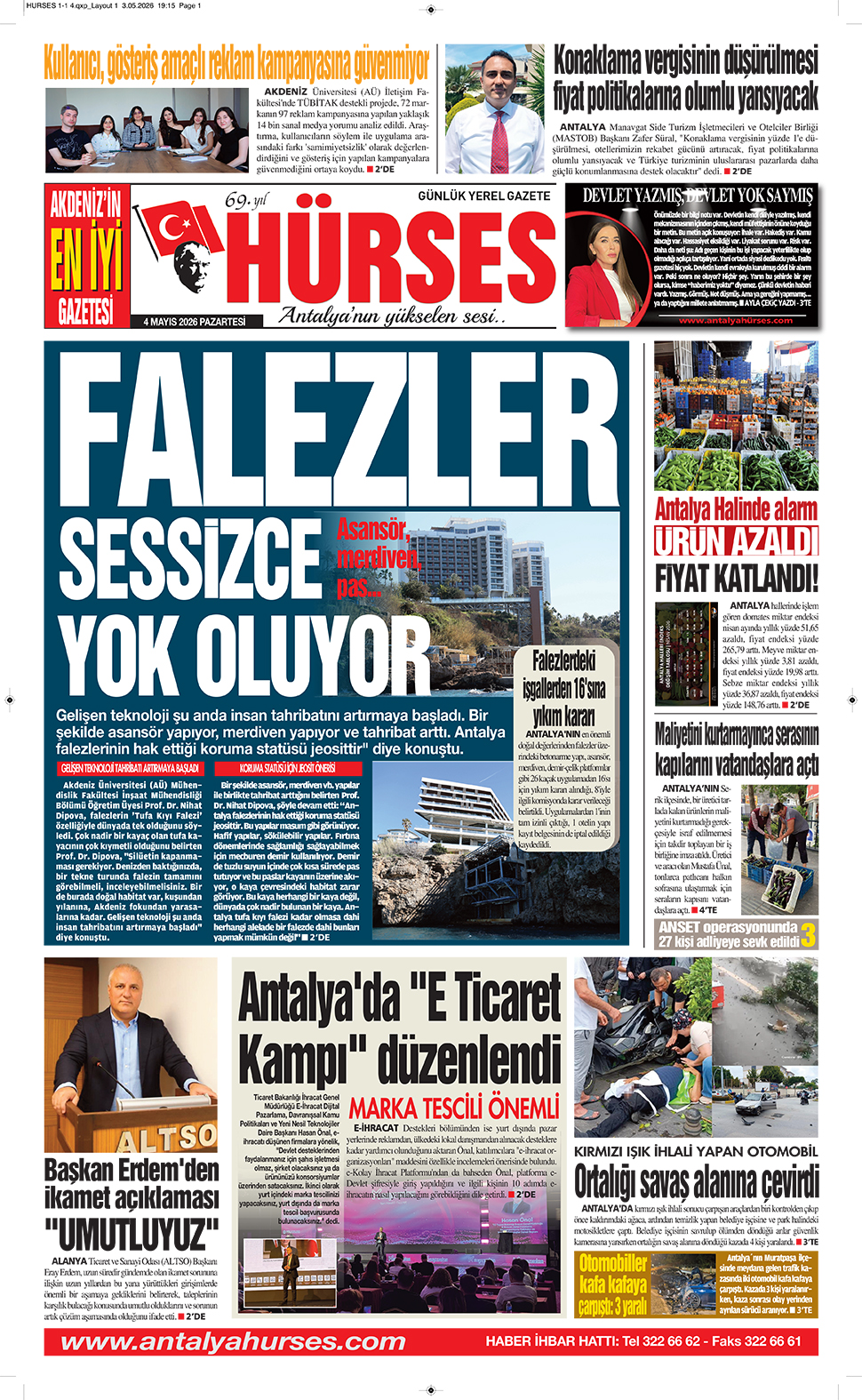 ANTALYANIN YÜKSELEN SESİ HÜRSES 4 MAYIS 2026
