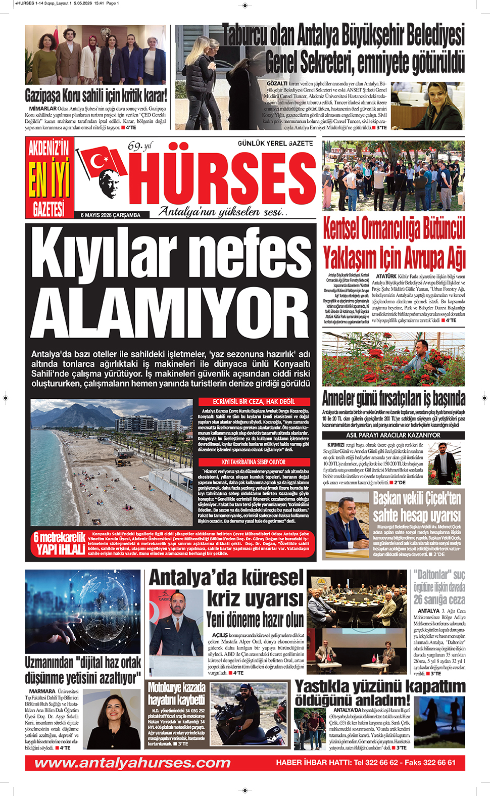 ANTALYANIN YÜKSELEN SESİ HÜRSES 6 MAYIS 2026
