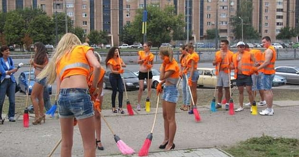Ukrayna'nın kadın temizlikçileri