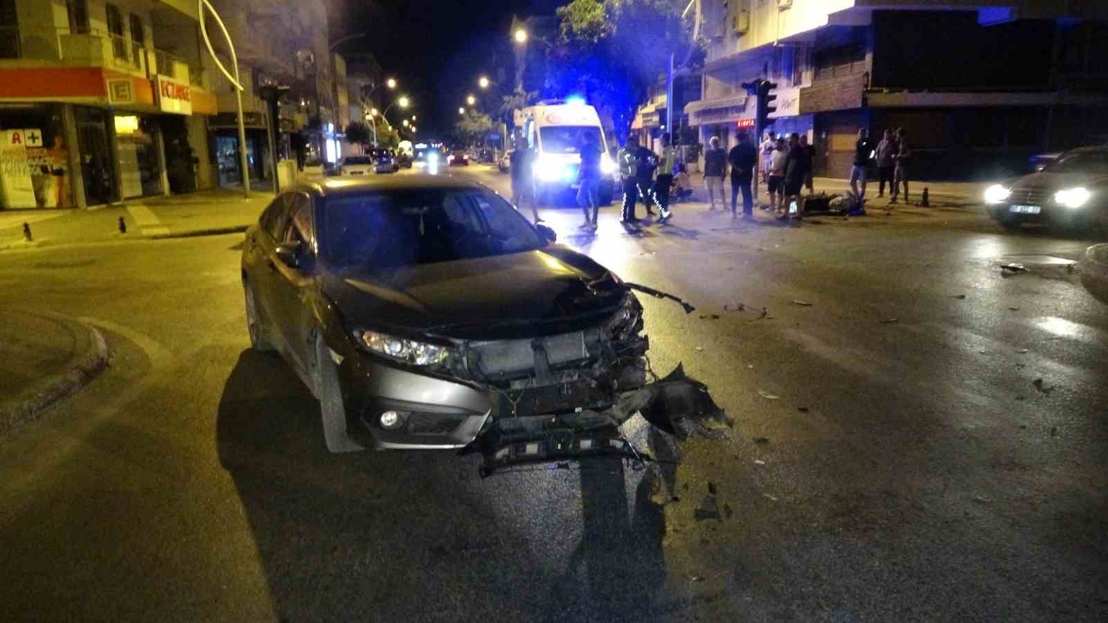 Manavgat'ta Sollama kazası: 2 yaralı-2