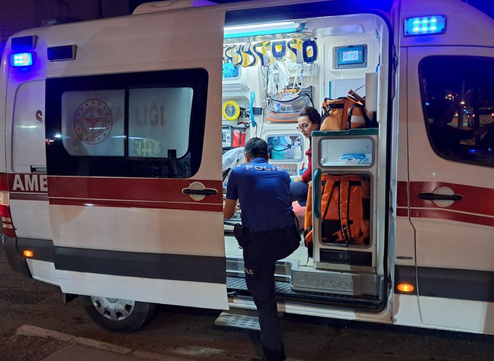 Kazada motosiklet sürücüsü yaralandı