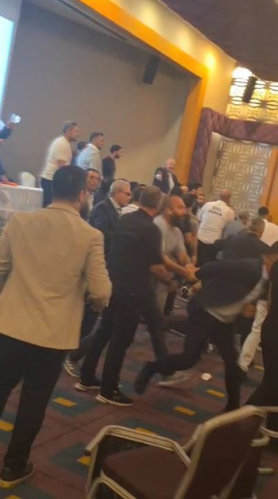 TÜRSAB Muratpaşa BTK seçiminde kavga çıktı; o anlar kamerada