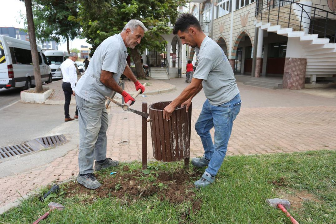 Kepez'in her köşesinde işçi emeği var