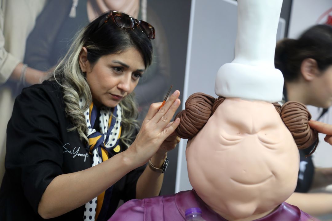 Şeker hamurundan 150 kiloluk heykel