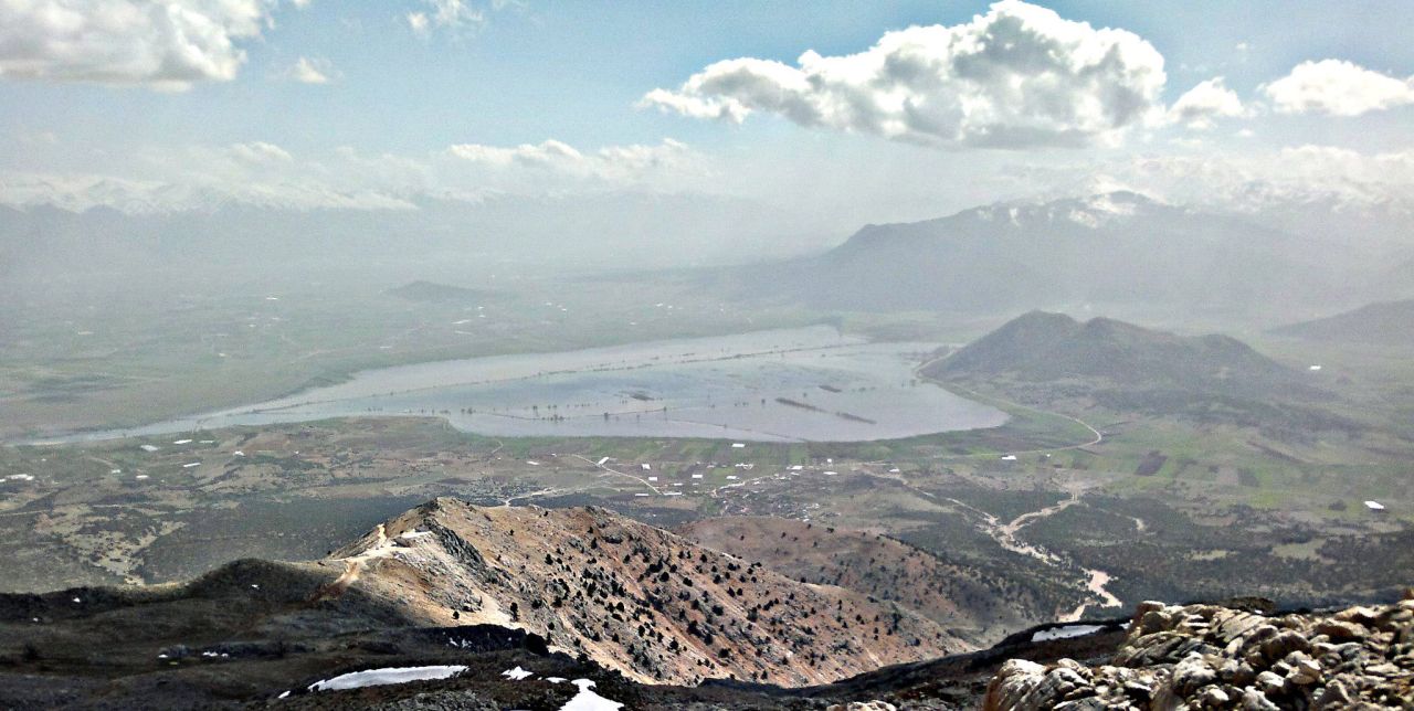 Kurutulan 'antik' göl, son yağışlarla hayat buldu