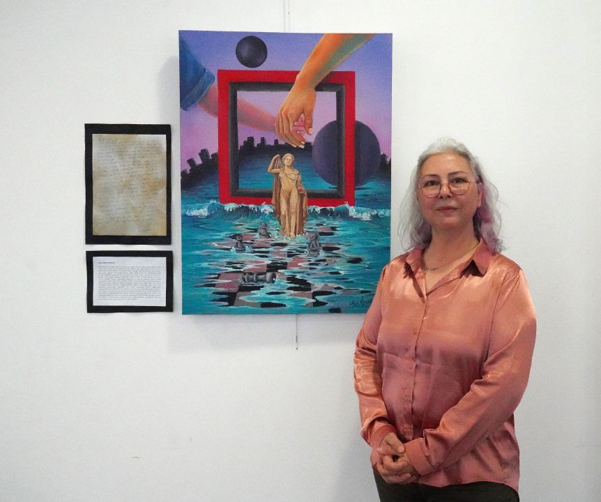 Konukevinden gelen mektuplar tuvale yansıdı