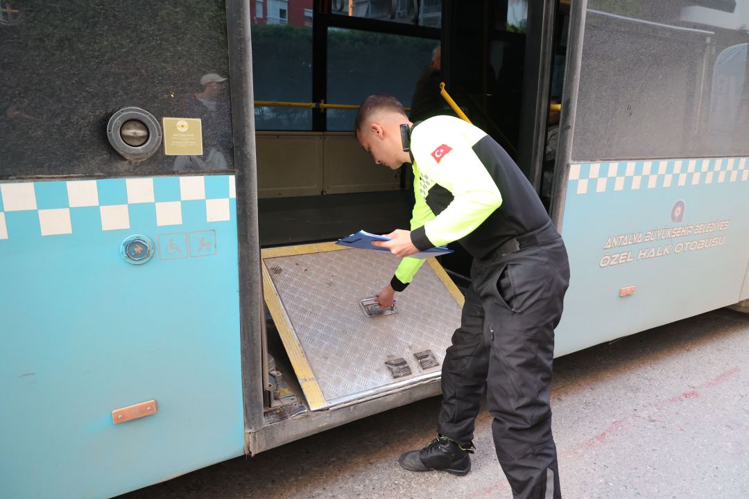 Toplu ulaşım araçlarına yönelik denetim