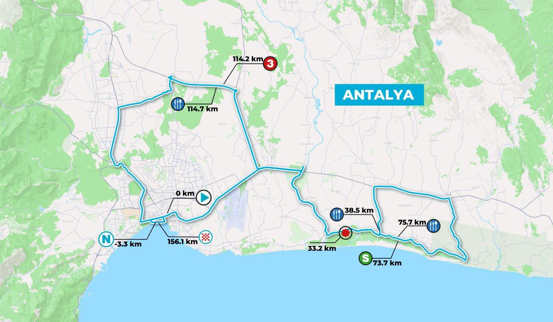 Antalya'da Cumhurbaşkanlığı bisiklet turu heyecanı