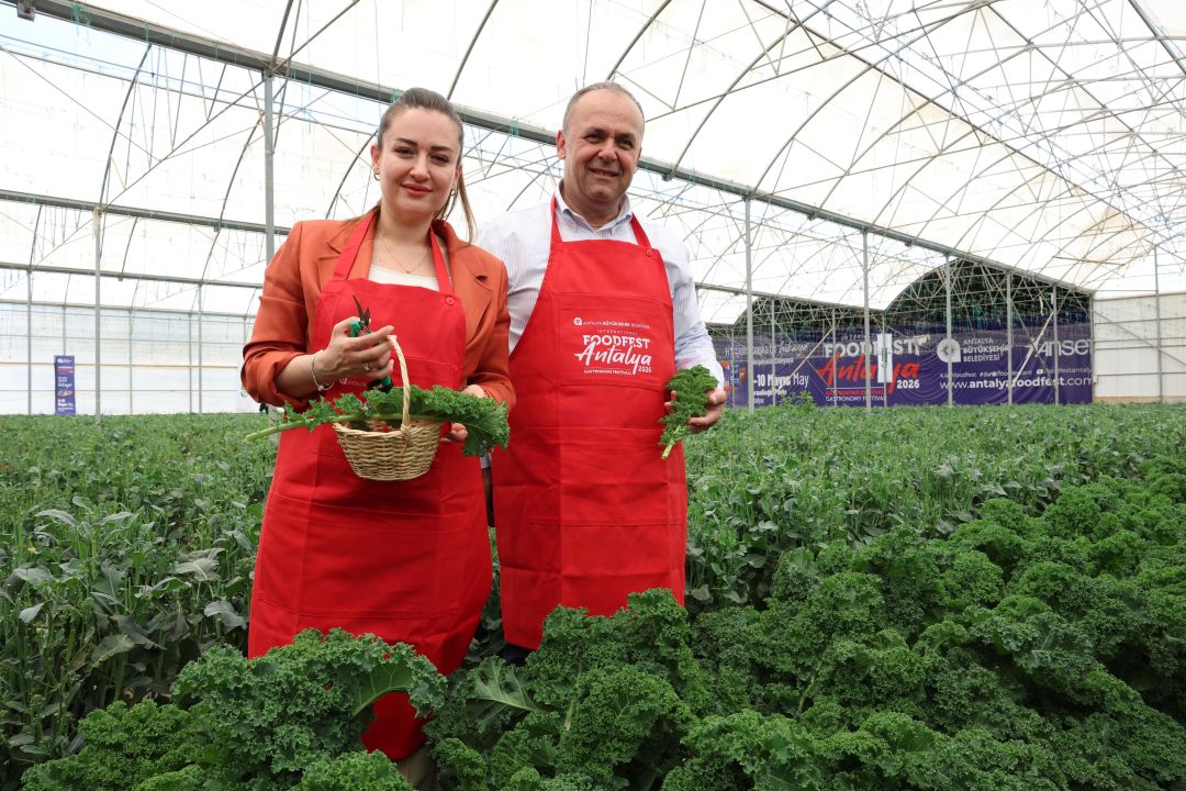 Antalya FoodFest Gastronomi Festivali'nde hasat etkinliği
