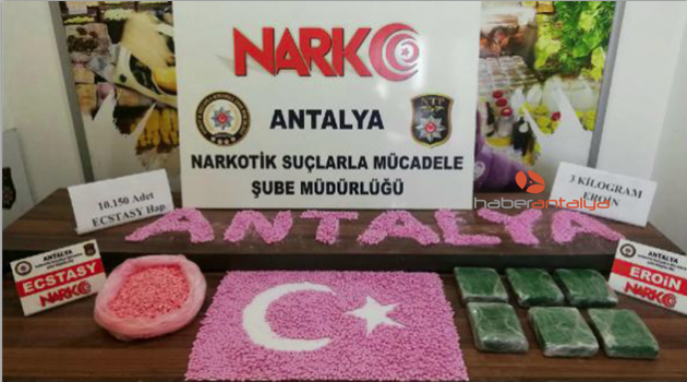 1,3 milyon liralık uyuşturucu ele geçirildi