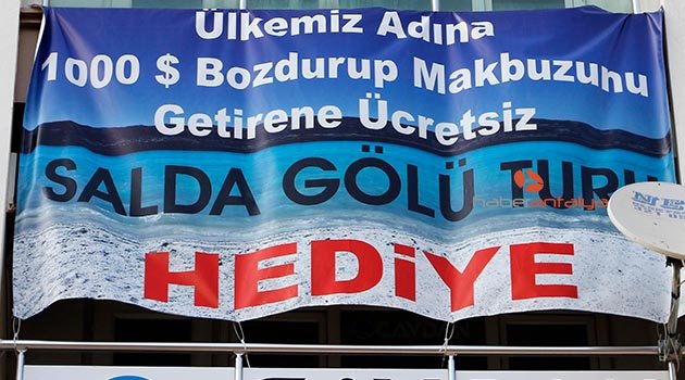 1000 dolar bozdurana Salda Gölü turu hediye