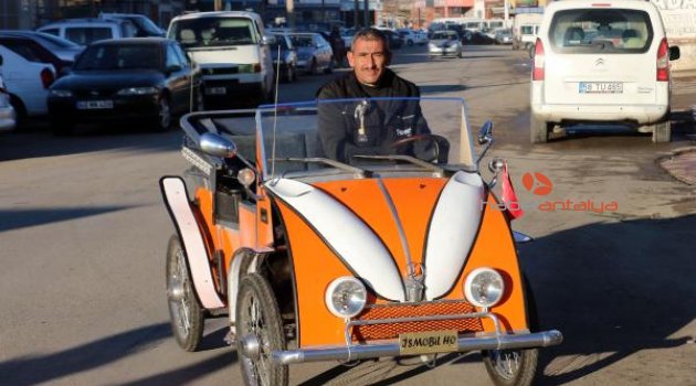 1500 lira maliyetle 2 kişilik otomobil yaptı