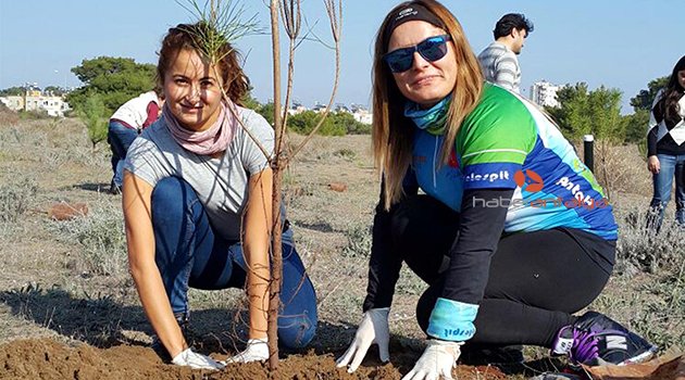 2 BİN FİDAN TOPRAKLA BULUŞTU