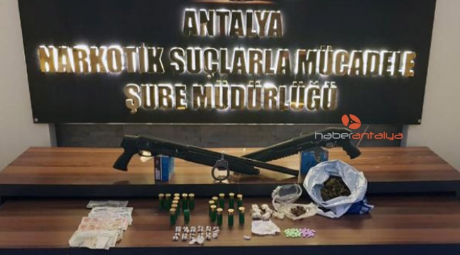Antalya'da uyuşturucu operasyonları