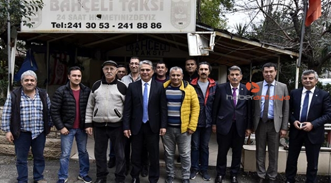 Başkan Uysal taksicilerle buluştu