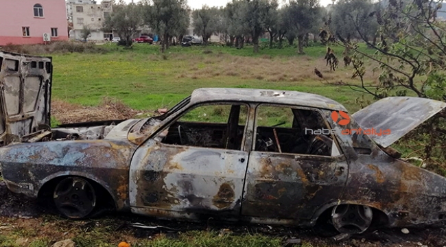 Dün aldığı otomobil bugün yandı