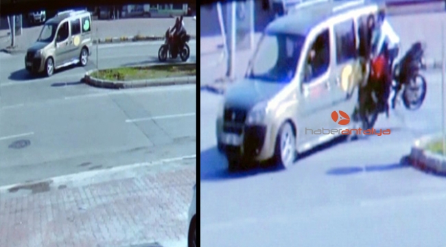 İki genci hayattan koparan feci kaza güvenlik kamerasında