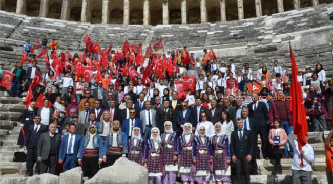 Atatürk'ün Serik'e gelişi kutlandı 