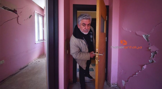 Binadaki çatlama sesinden, önce uykuları sonra kendileri kaçtı