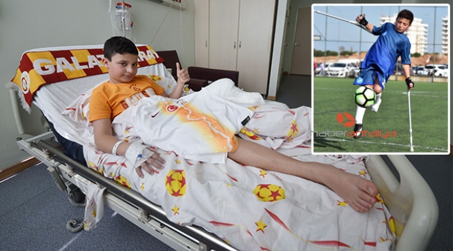'En genç futbolcu'nun bacağı diz altından kesildi