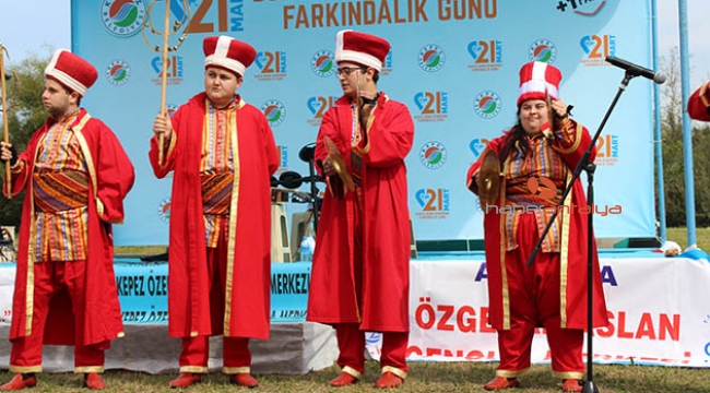 Farkındalık Günü'nde özel bireyler doyasıya eğlendi