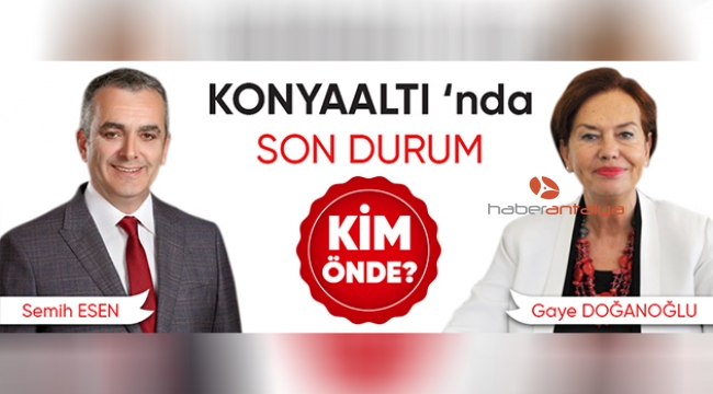 Konyaaltı'nda son durum ! Sandıkların %100'ü açıldı