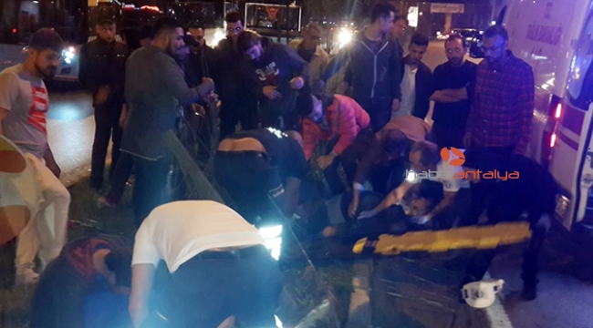 Motosiklet bankete ve tel çite çarptı: 1 ölü, 1 yaralı