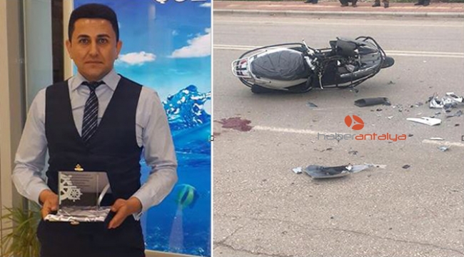 Motosikletiyle kaza yapan banka çalışanı öldü