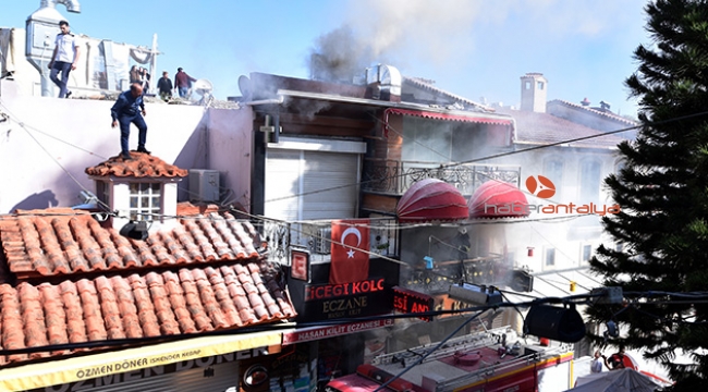 Restoranda yangın paniği   