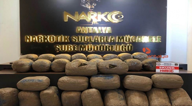 Sebze kasalarında 34 kilogram uyuşturucu ele geçirildi