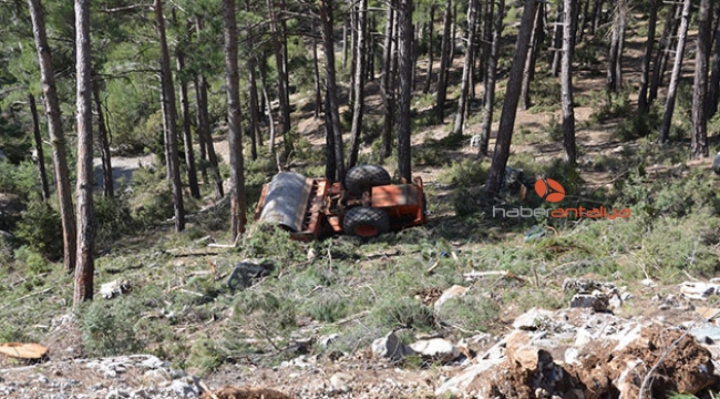 Silindir uçuruma yuvarlandı