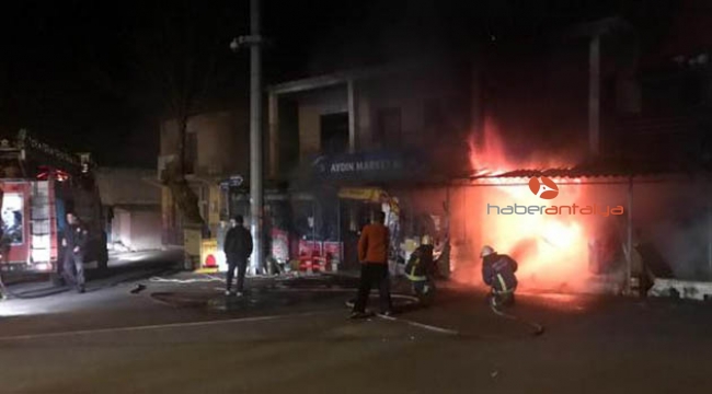 Tüpte unutulan yemekten yangın çıktı