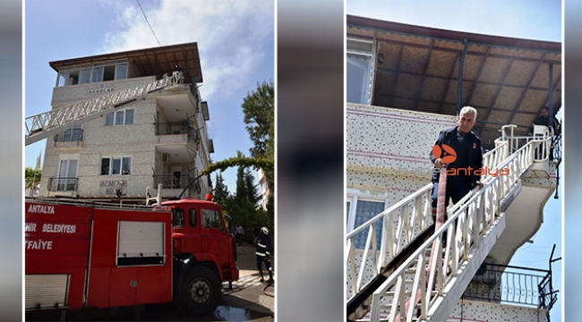 Antalya'da korkutan yangın