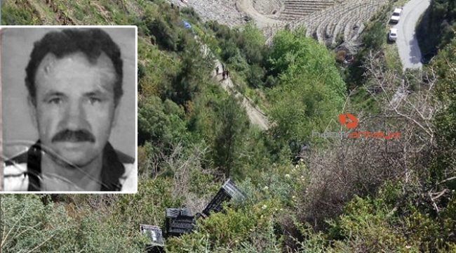 Aracıyla 200 metrelik uçurma yuvarlanan sürücü öldü 