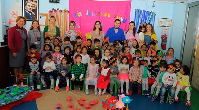 Çocuklar, ilkbaharın gelişini kutladılar  