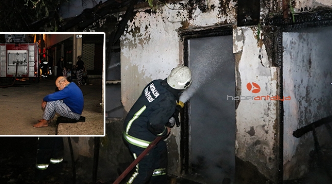 Evi yanan yaşlı adam, yangını akrabalarının çıkardığını öne sürdü