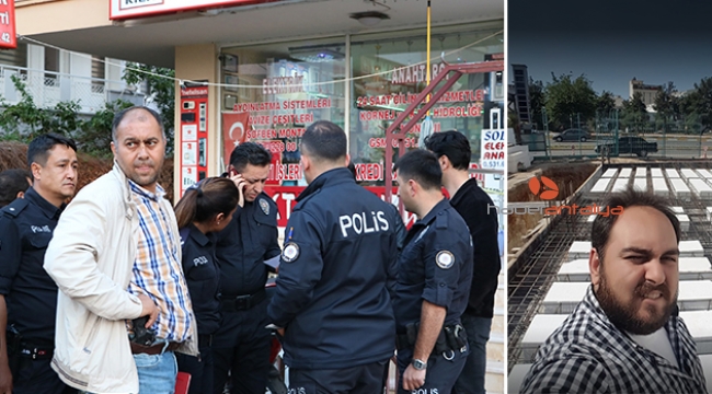 İş yerinde tabancayla bacağından vuruldu