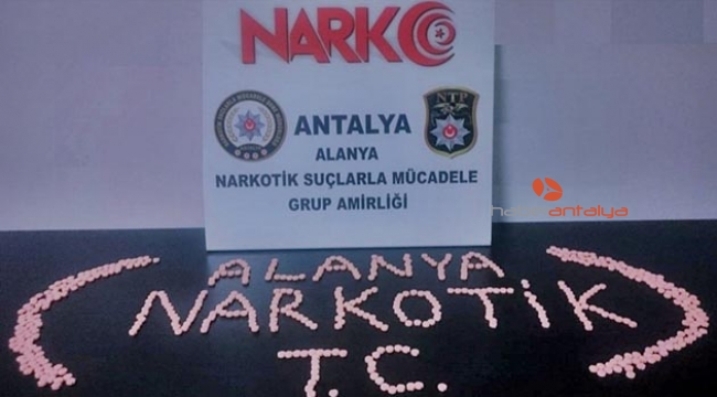 568 adet uyuşturucu hap ele geçirildi
