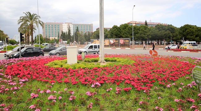 Antalya caddeleri renkleniyor
