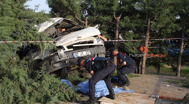 Antalya'da feci kaza