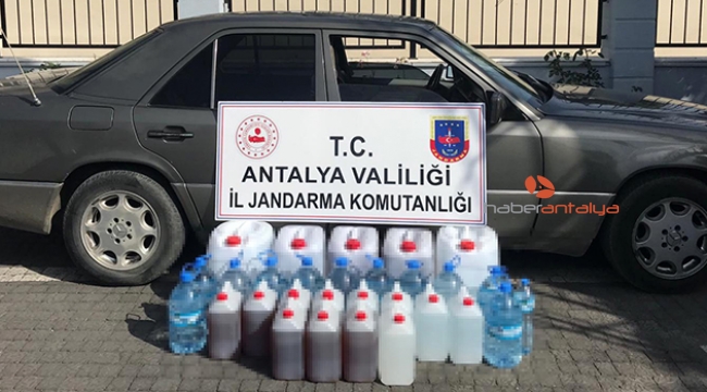 Antalya'da sahte içki operasyonu 