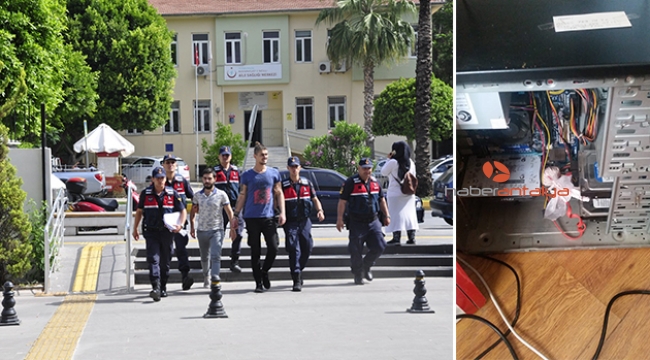 Bilgisayar kasasına uyuşturucu sakladılar