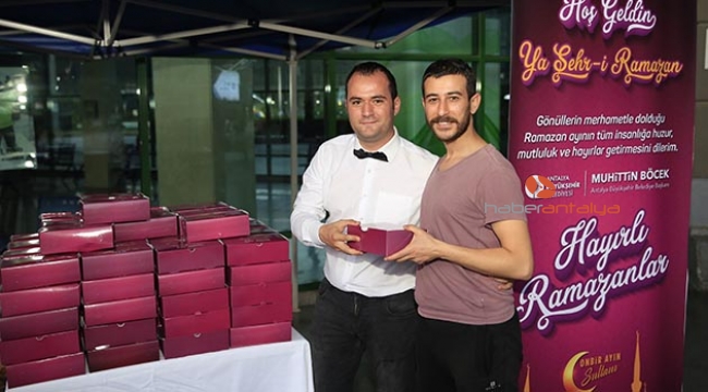 Büyükşehir Belediyesinden, acil iftarlık