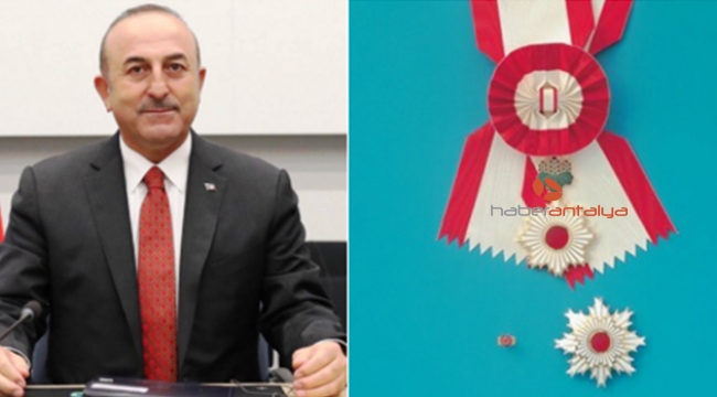 Çavuşoğlu’na Japonya’dan Devlet Nişanı