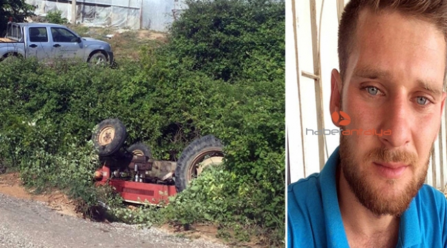 Devrilen traktörün altında kalan sürücü öldü