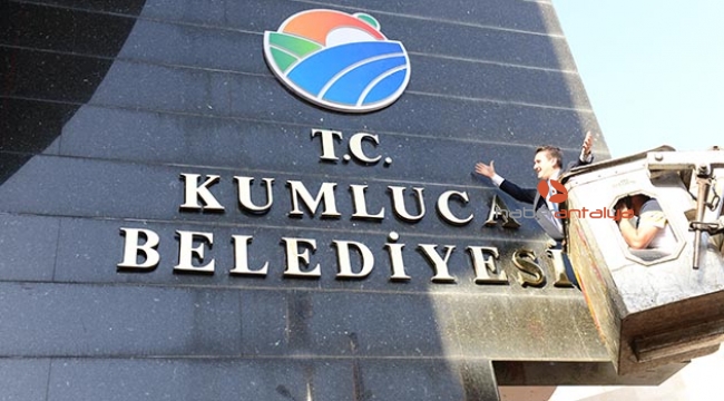 Kumluca Belediyesi'ne T.C. ibaresi eklendi
