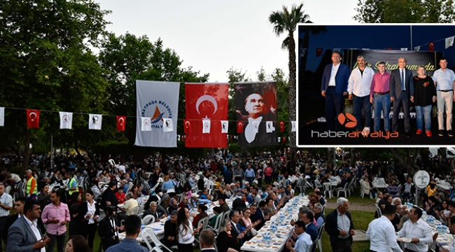 Uysal, orucunu 5 bin kişiyle birlikte açtı